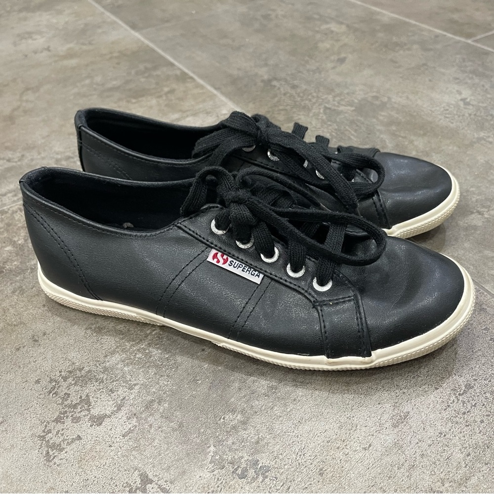 Superga Black Women’s Shoes 8 39